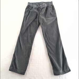 James Perse Wale WideLeg Soft Corduroy Concrete Pigment Pants Women's Large Grey
